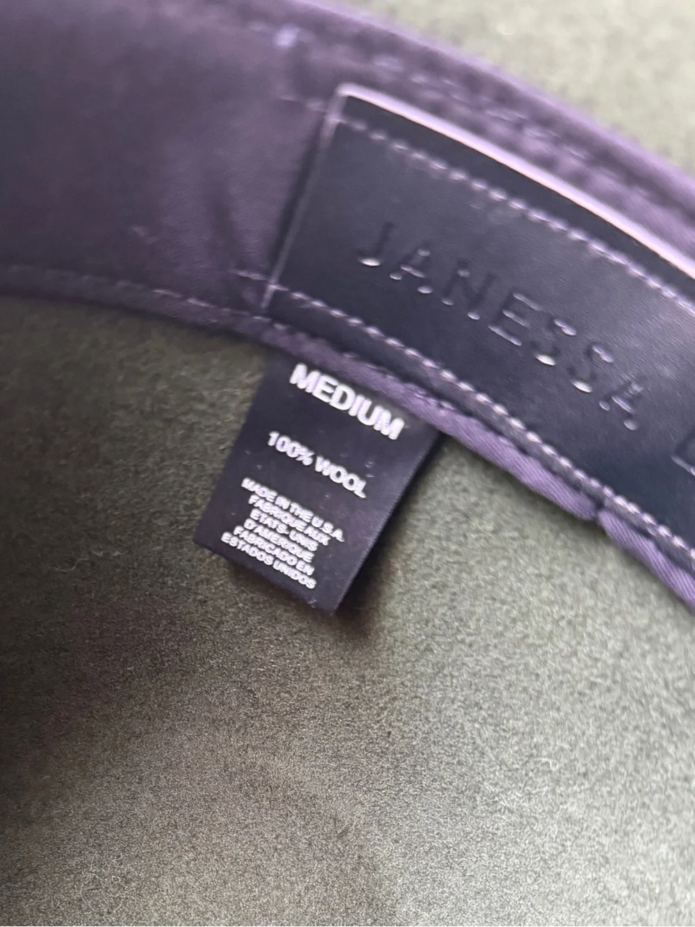 Janessa Leone Emery Deep Green Hat Medium